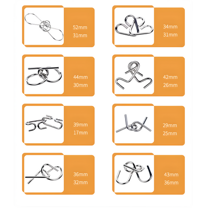 8 pcs Interactive puzzle